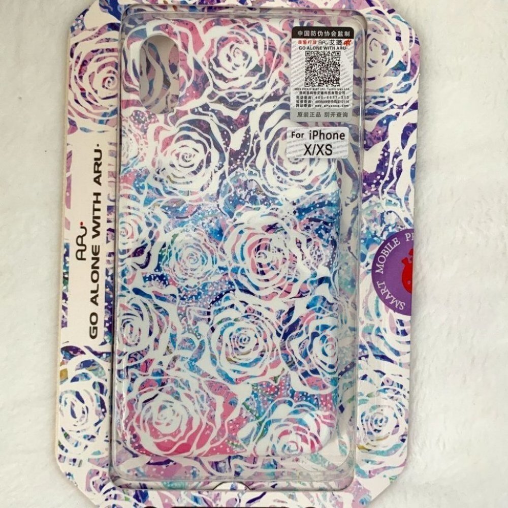 iPhone X / iPhone XS tpu gold stamp pattern Phone case